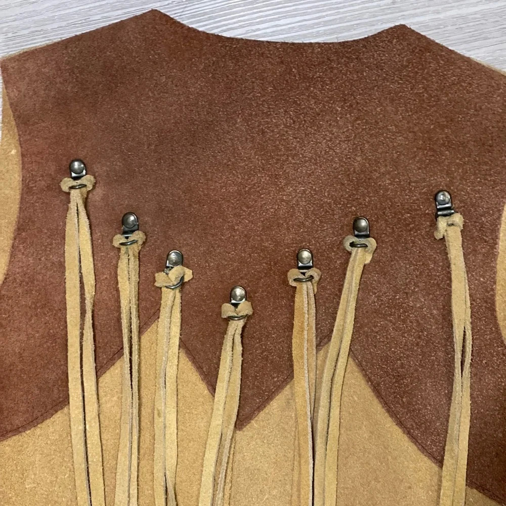 Vintage Fringe Cowboy Vest Jacket - Picture 3 of 7